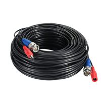 Anlapus 60ft BNC Video Power Cable Security Camera Wire Cord for Security Camera System and Surveillance Kit