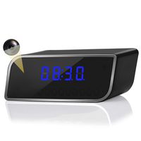 Hidden Camera WiFi Spy Camera Alarm Clock,1080P Clock Camera with Night Vision and Motion Detective Angle Remote Viewing via iPhone Android APP Multiple use at Home/Office