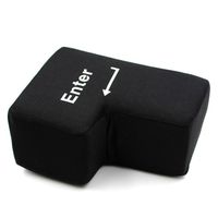 Big Enter Key Toys with USB, SANNYSIS Anti-Stress Relief Super Size Enter Key Also Unbreakable Pillow 5.527.87 inch(Black)