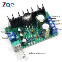 TDA2050 DC 12-24V 10-30W Amp Mono Audio Amplifier Board Module Single Power Supply Volume Adjustable 603540mm