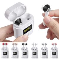 Erholi Bluetooth Wireless Headset 3D Stereo Sports Earphones LED Display Charging Box Headphones