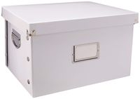 Snap-N-Store Letter and Legal Size File Box, Interior Dimensions 9.5 x 14.75 x 12.25 Inches, White (SNS01808)