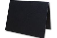 Blank Colorful Place Cards Tent Cards | Size 3.5" x 5" Flat 2.5" x 3.5" Folded (50, Black)