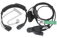 SUNDELY Throat Vibration Mic Headset Earpiece with Finger PTT for Motorola Multi-pin Radio GP900 MTX838 XTS2500 JT1000 HT2000 Multi-pin