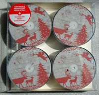 TEALIGHTS - Christmas Animals in Scandinavian Forest, Christmas Tree, Angel Unscented - LARGE - 4 pcs- ∅2.36″