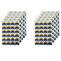 LINKEDWIN Photo Mounting Corner Stickers with Self Adhesive, Scrapbooking Photo Album Accessories - 10 Sheets/Pack (Gold)
