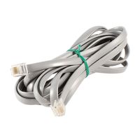 uxcell Phone Cable RJ12 6 Wire 6P6C Fax Gold Plated Cable 9.8ft 3Meter