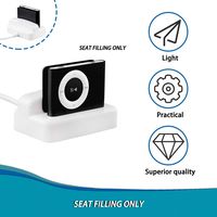 Portable Audio Accessories,White Plastic USB Charger & Sync Replacement Docking Station Cradle for Apple for iPod for Shuffle 2 2ND 3 3RD GEN 2G