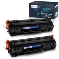 OfficeWorld Compatible Toner Cartridge Replacement for HP 85A CE285A 35A CB435A, Work with HP Laserjet Pro P1102w P1109w M1212nf M1217nfw P1005 P1006 Printer (Black, 2-Pack)
