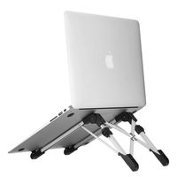 Portable Laptop Stand, Accevo Foldable Desk Laptop Stand for Notebook Computer PC Tablet (Silver)