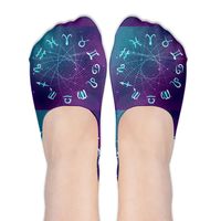 Constellation Astrological Sign Original Womens Non Slip Athletic Compression Ankle Boat Short Socks For Yoga Train Hiking Cycling Running Sports Soccer