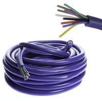 VOODOO 18 AWG Gauge 9 Conductor Speed Blue Wire Speaker Trailer Copper Stranded (20 FT)