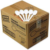 Dixie Mediumweight Plastic Soup Spoons, 1000ct
