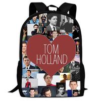 Tom Holland Many Face Boys & Gilrs School Computer Laptop Bag Large Capacity Adult Backpack