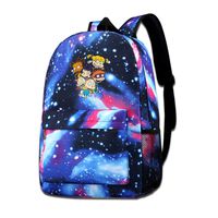 Rugrats Angelica Pickles Unisex Galaxy School Backpack Laptop Bag Sports Traveling Daypack Blue