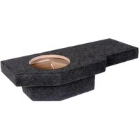 Bbox A201-12CP Single 12" Sealed Carpeted Subwoofer Enclosure - Fits 2002 - 2017 Dodge Ram Quad Cab