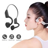 Open-Ear Wireless Bluetooth Headphones Bone Conduction Headphones HiFi Stereo with Mic for Running Driving Cycling Waterproof Open Ear Sports Headsets(White)