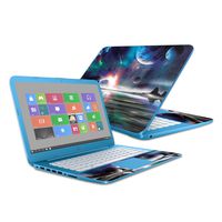 Mightyskins Skin Compatible with Hp Stream 14" (2016) - Space Horizon | Protective, Durable, and Unique Vinyl Decal Wrap Cover | Easy to Apply, Remove, and Change Styles | Made in The USA