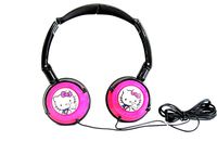 Hello Kitty DJ Style Headphones - Black/Pink (11609-HK)