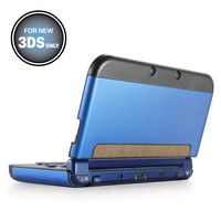 TNP New 3DS Case (Navy Blue) - Plastic + Aluminium Full Body Protective Snap-on Hard Shell Skin Case Cover for New Nintendo 3DS 2015 - [New Modified Hinge-less Design]