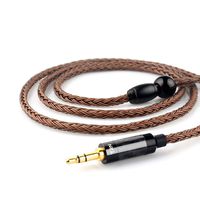 Upgrade Silver Plated Cable, TRN 16 Core Headphone Extension Cable, MMCX Earphone Replacement Wire for Shure SE215 SE315 SE425 SE535 TIN T2 LZ A4 A5 etc (MMCX, 3.5mm Plug)