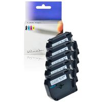 KCMYTONER 0.47" (12mm) x 26.2ft M-K131 MK131 M131 MK-131 Label Tape Compatible for Brother PT-45 PT-55S PT-65 PT-70 PT-70SR PT-70BM PT-90 PT-M95 PT-100 PT-110 Label Makers (Black on Clear, 5 Pack)