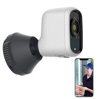 XTU Wireless Outdoor Security Camera, 1080P Rechargeable WiFi Camera with Night Vision, Two-Way Audio, Motion Detection, Cloud Storage/SD Slot, Easy Install (2.4G WiFi)