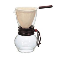 Hario Woodneck Drip Pot, 480ml, Dark Wood