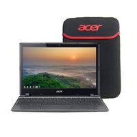 Acer C720-2844 (NX.SHEAA.004) Chromebook Intel Celeron 2955U (1.40 GHz) 4 GB Memory 16 GB SSD 11.6" Chrome OS with Fitted Sleeve Case (Renewed)