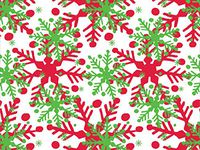 Holly Jolly Flakes Tissue Paper240~20 inch x30 inch Sheets Recycled (1 unit, 240 pack per unit.)