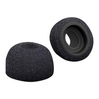 ErYao for AirPods Pro Sponge Silicone Memory Foam Ear Buds Tips, Silicone Lined Noise Reducing Replacement Foam Ear Buds Tips for Airpods Pro (Black)