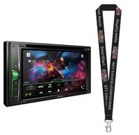 Pioneer AVH-201EX DVD Receiver w/ 6.2" WVGA Display, Built in Bluetooth, iPod, and Android Compatibility with a Remote Control and a SOTS Lanyard