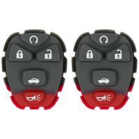 qualitykeylessplus Two Replacement 5 Button Trunk Rubber Pads for Remotes with FCC ID KOBGT04A Free KEYTAG