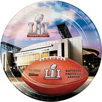 Super Bowl LI 9" Luncheon 8 Ct Paper Plates