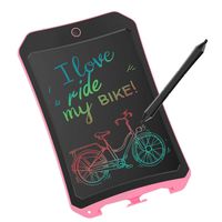 mom&myaboys Colorful LCD Writing Tablet for Kids Toys for 3-12 Years Old Girls, 8.5 inch Drawing Tablet and Writing Board with Lock Erase Button for School or Office(Pink)