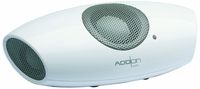 Audio3 SoundYou Micro Mini Speaker with Rechargeable Batteries for PC, Mac, iPod, iPhone, MP3, and More (White)