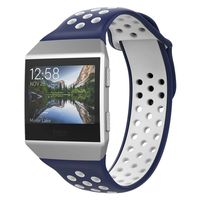 UMTELE Compatible with Fitbit Ionic Bands,Soft Silicone Band Breathable Two-Toned Wristband Replacement Strap Accessory for Men and Women