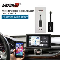 Carlinkit carplay dongle Wired to Wireless activator Adapter for Audi Volvo Benz Porsche OEM Stereo with carplay/Support Steering Wheel Button