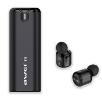 True Wireless Headphones, SAVYOU Bluetooth 4.2 Earbuds Headset in-Ear Noise Cancelling with Mic Smallest Cordless Hands-Free Wireless Earphones with Charging Case for Sports, Exercise, Gym Black