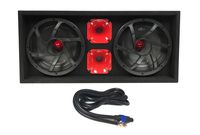 VOICEBOX by MENACE AUDIO DUAL10 Loaded MIDRANGE Box - AL (RED)