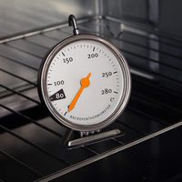 Oven Thermometer,Stainless Steel Baking Oven Thermometer Easy Read Dial Kitchen Food Meat Cooking 50-280 Celsius