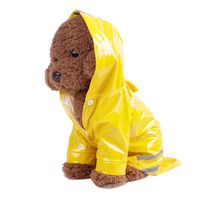 haoricu Pet Shirt, 2017 Pet Reflective Waterproof Coat Dog Hooded Raincoat for Small Dogs Jacket Outdoor Coat (S, Yellow)
