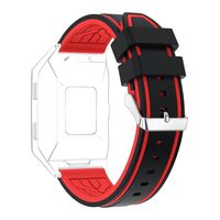 For Fitbit Ionic Straps, Rosa Schleife Soft Silicone Fitbit Fitness Smart Watch Bands Replacement Straps with Stainless Steel Classic Buckle Bracelet Clasp Wristbands for Fitbit Ionic
