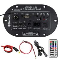 KINHOO 8 Inch Digital Amplifier with Built-in Bluetooth Microphone Mono Power Amplifier Board