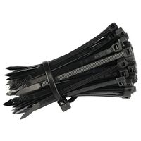Cable Ties 4 Inch VTECHOLOGY Self-locking Nylon Zip Ties 100Pack 18LB Tensile Strength, Black