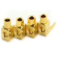 E-outstanding 4PCS Hi-end 4mm Banana to Spade Adaptador Plug/Speaker Cable Conector