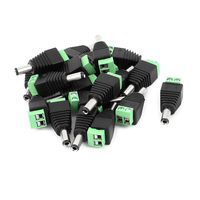 uxcell 20 Pcs 5.5mm x 2.5mm Male DC Power Jack Terminal Connectors for CCTV Camera