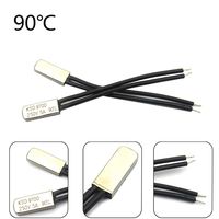 Godagoda 1 Pcs 250V 5A 50~155℃ Bimetal Disc Thermostat Temperature Switch Control Normal Close Thermostat Thermal Protector Controller