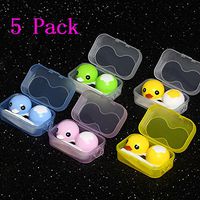 Magik Rubber Duck Contact Lens Lenses Box Travel Case Holder Container Set Kit (5)