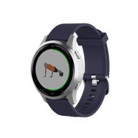 TenCloud Band Compatible with Garmin Vivoactive 4S Washable Silicone Straps Sport Wristbands for vivoactive 4S GPS Smartwatch (Nave Blue)